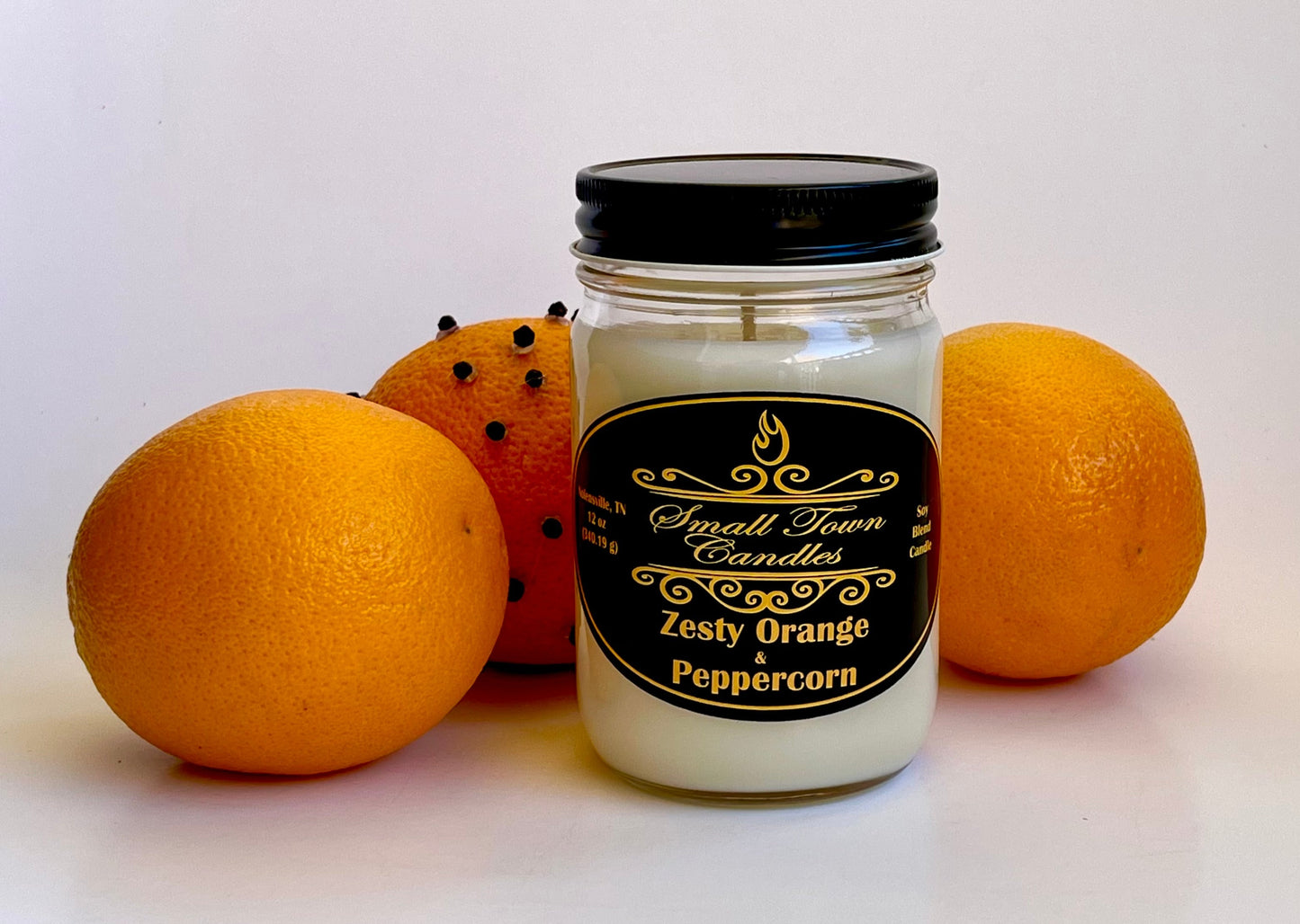 Zesty Orange & Peppercorn 12 oz Candle